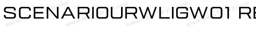 ScenarioURWLigW01 Regular Regular字体转换